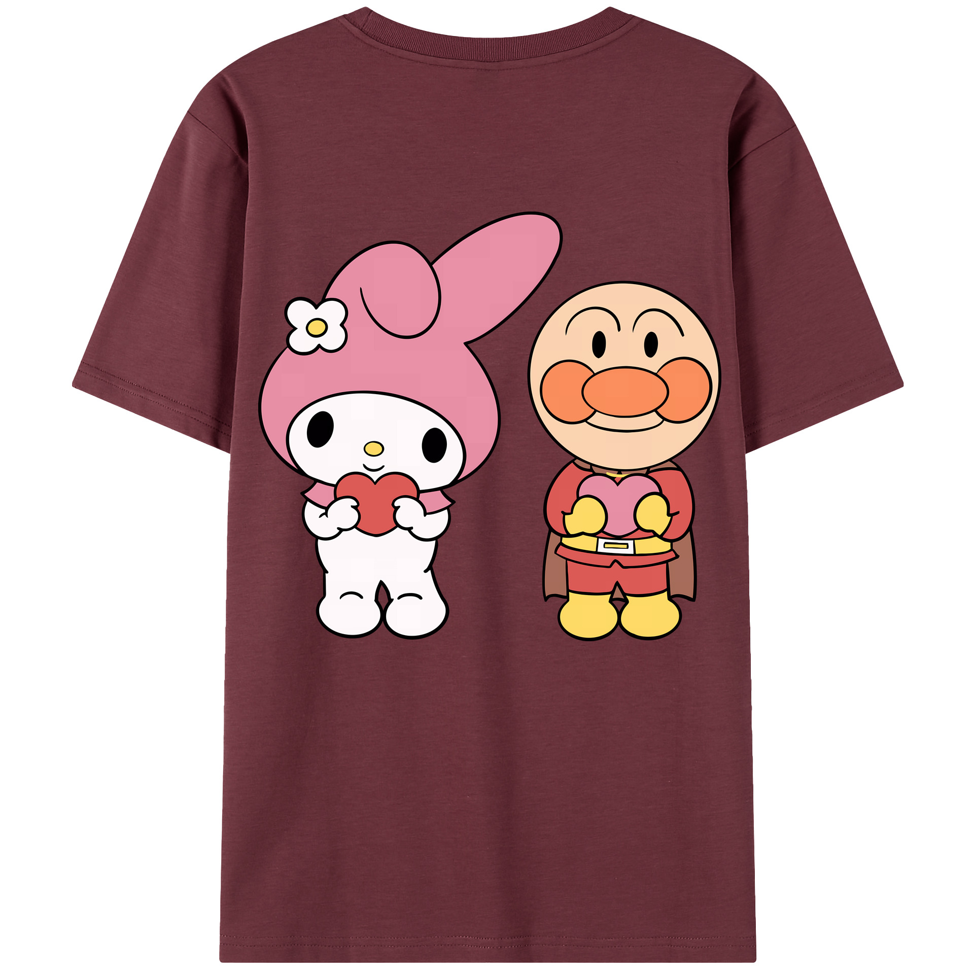 （画像用） アンパンマン Anpanman 綿100％半袖Tシャツ（背面プリント）